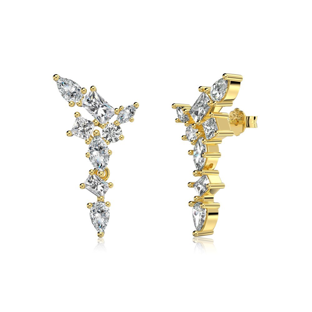 Sterling Silver Tassel Casual Stud Earrings For Women