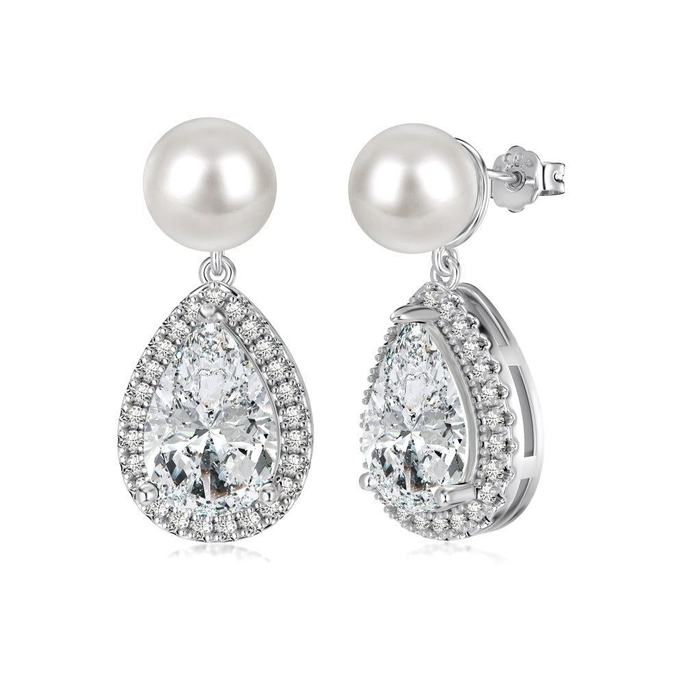 S925 Sterling Silver Stud Earrings For Women