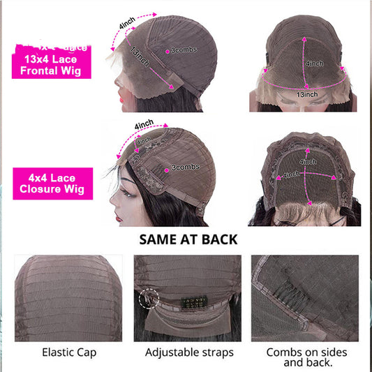 13x4 Lace Frontal Bob Straight Wig Human Hair