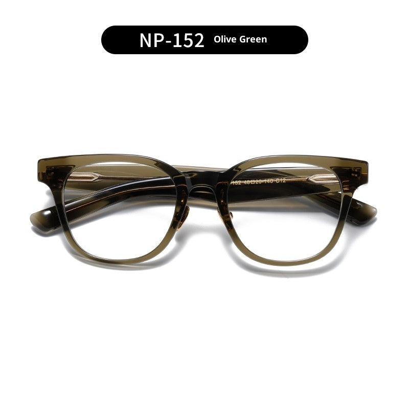 Anti-slingshot Fashion Glasses Frame Without Face Clip Plate Pure Titanium Glasses Rim
