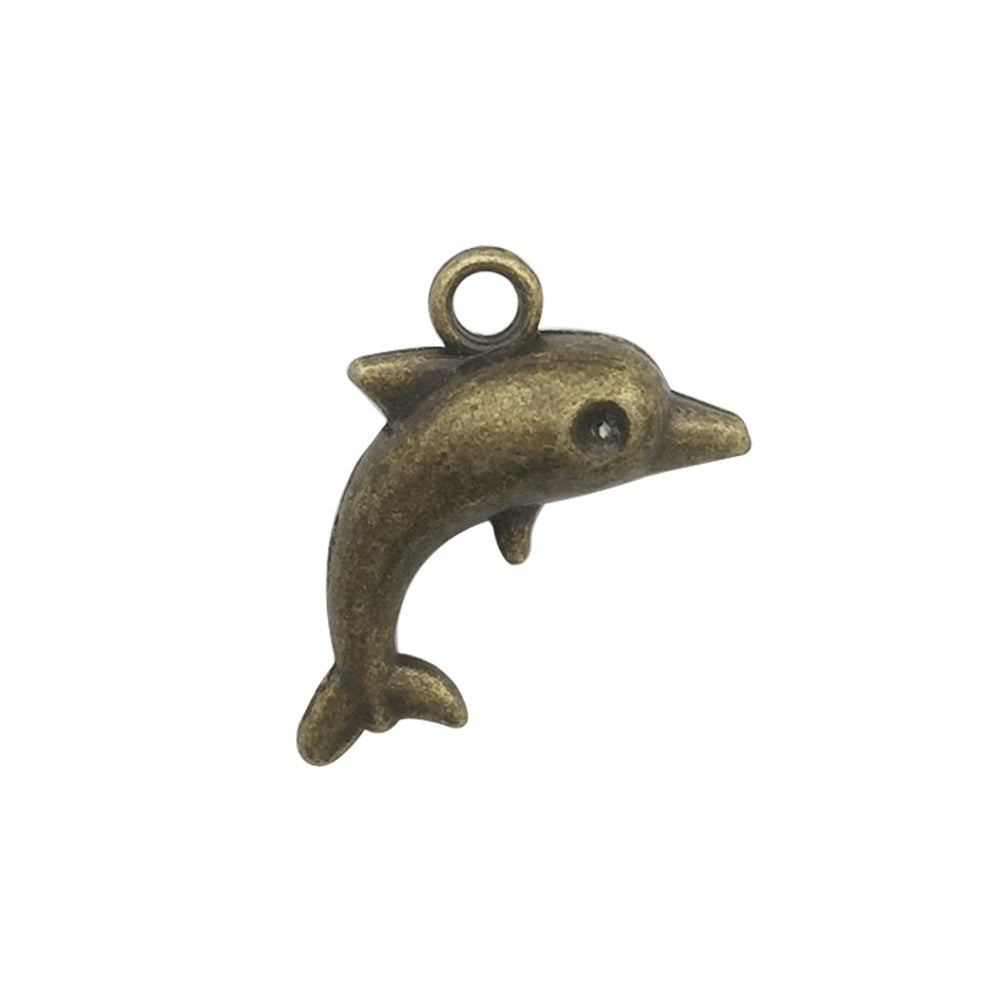 Retro Tibetan Silver Antique Brass Alloy DIY Accessories Marine Turtle Shell Necklace Bracelet Jewelry