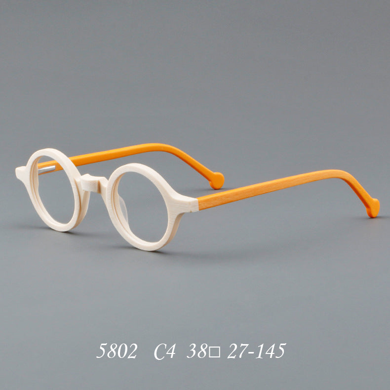 Plate wood grain glasses frame retro art new glasses
