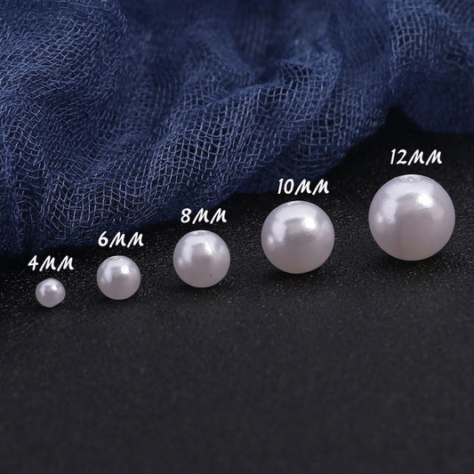 Antique Hairpin Material White Perforated Imitation Pearl Highlight Beaded Tassel Handmade Jewelry Accessories