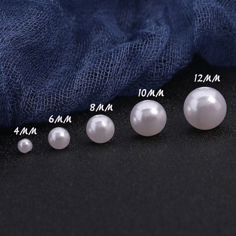 Antique Hairpin Material White Perforated Imitation Pearl Highlight Beaded Tassel Handmade Jewelry Accessories