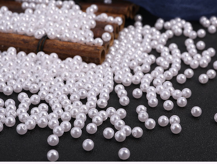 Antique Hairpin Material White Perforated Imitation Pearl Highlight Beaded Tassel Handmade Jewelry Accessories