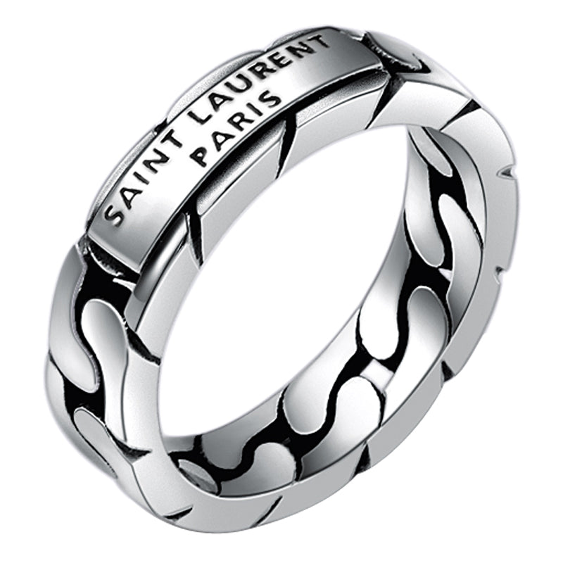 S925 Sterling Silver Jewelry Creative Chain Ring Silver Ring