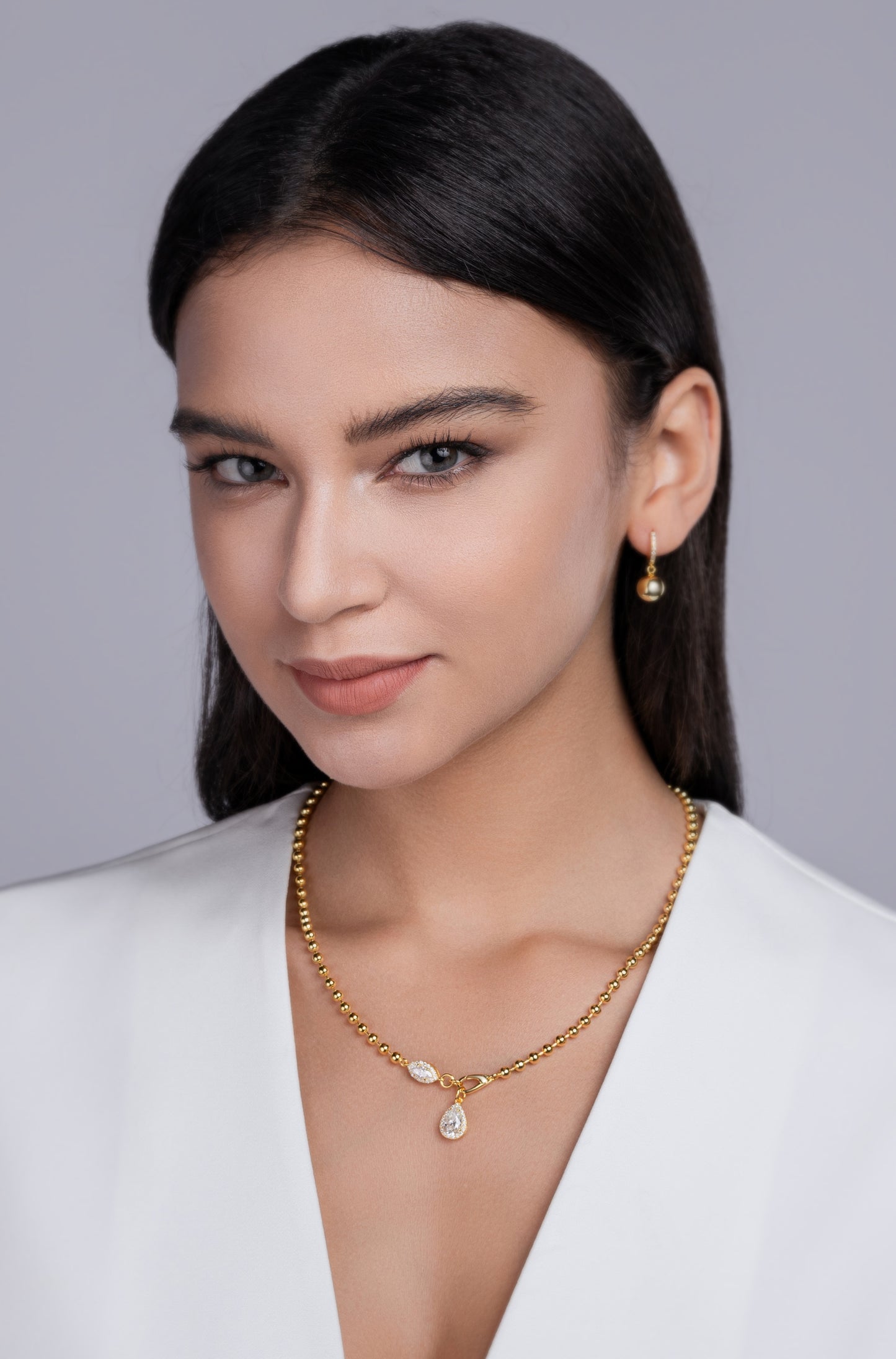 1A Fashionable Jewelry Pendant Set With Moissanite S925 Sterling Silver And Gold-plated Diamond, Moissanite Silver Jewelry Prohibit TikTok sales