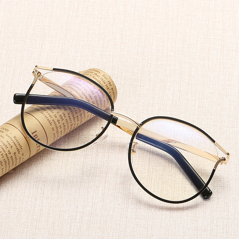 European and American flat glasses metal hollow glasses