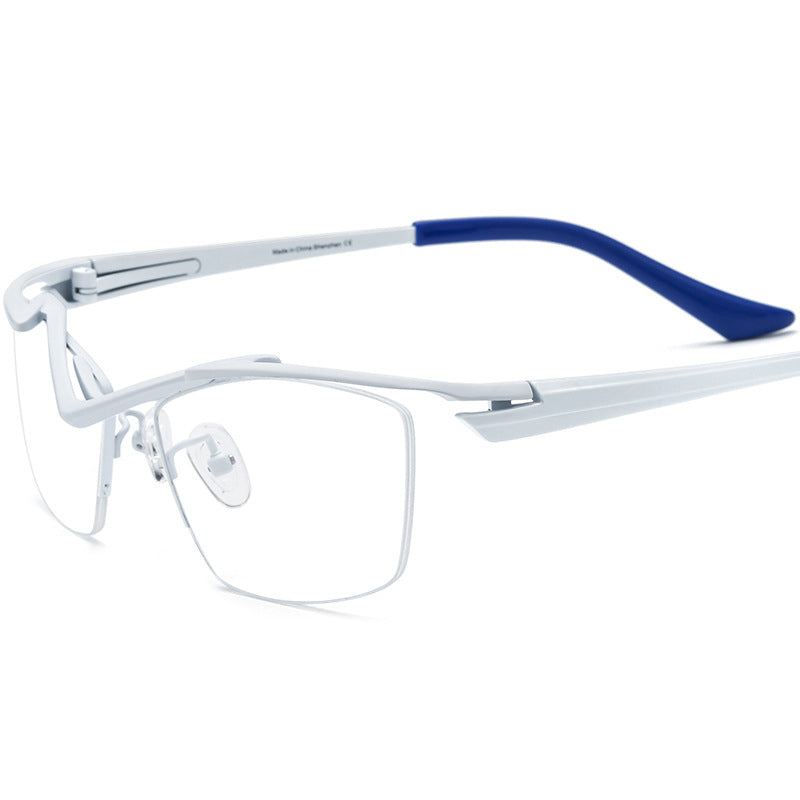 Myopia Glasses Rim Square Half-rim Glasses Frame Women