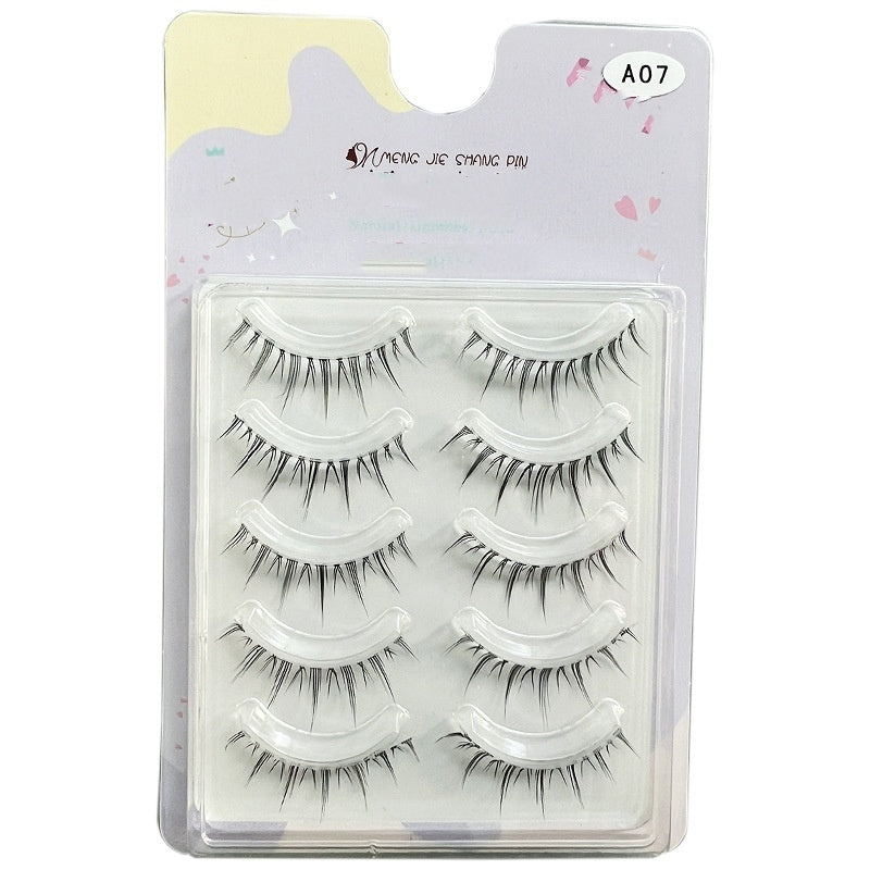M08 False Eyelashes Natural One Piece Whole Little Devil Grafting Transparent Hard Stem Eyelash
