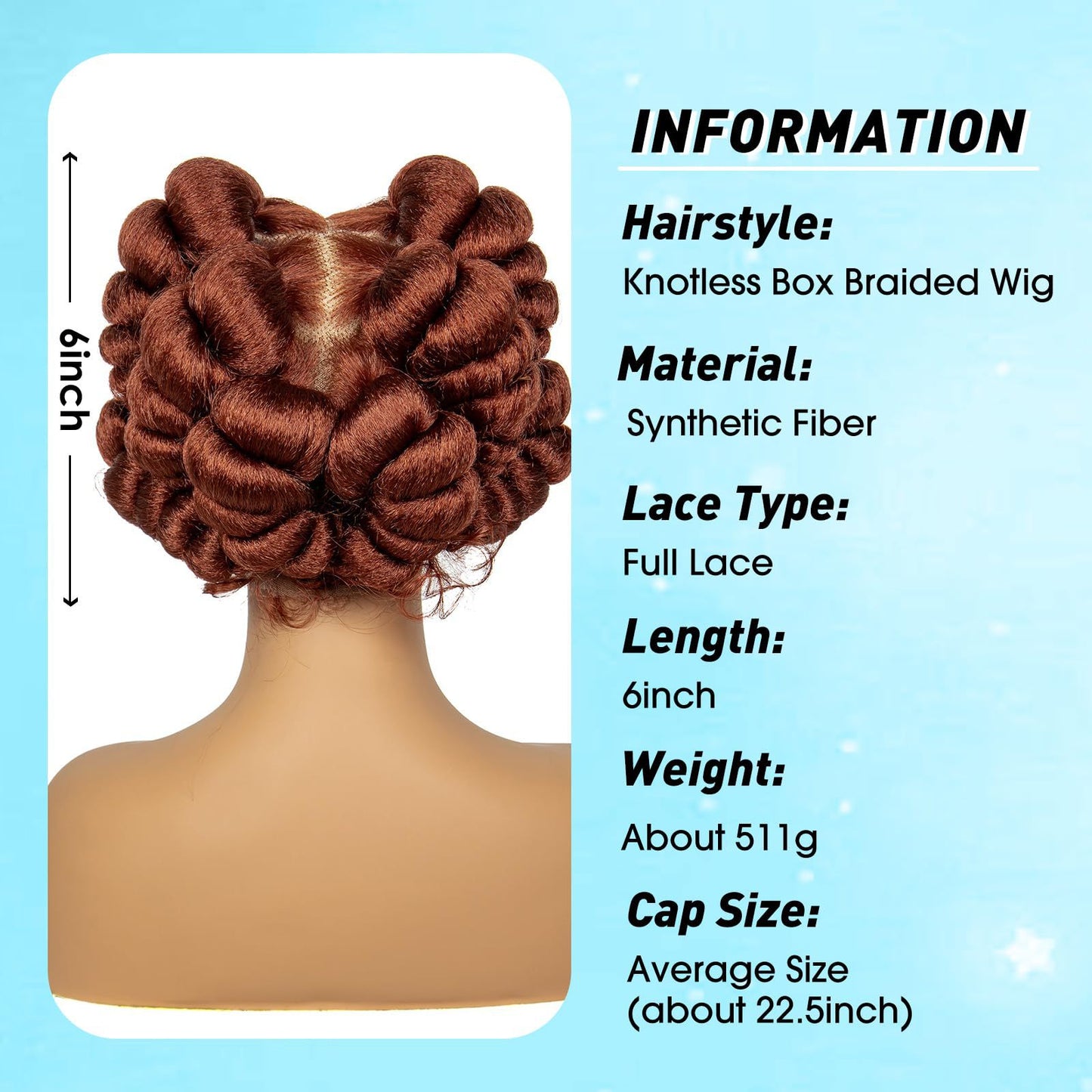 Womens Short Curly Wig With Hand-Tied Bangs And Full Cap