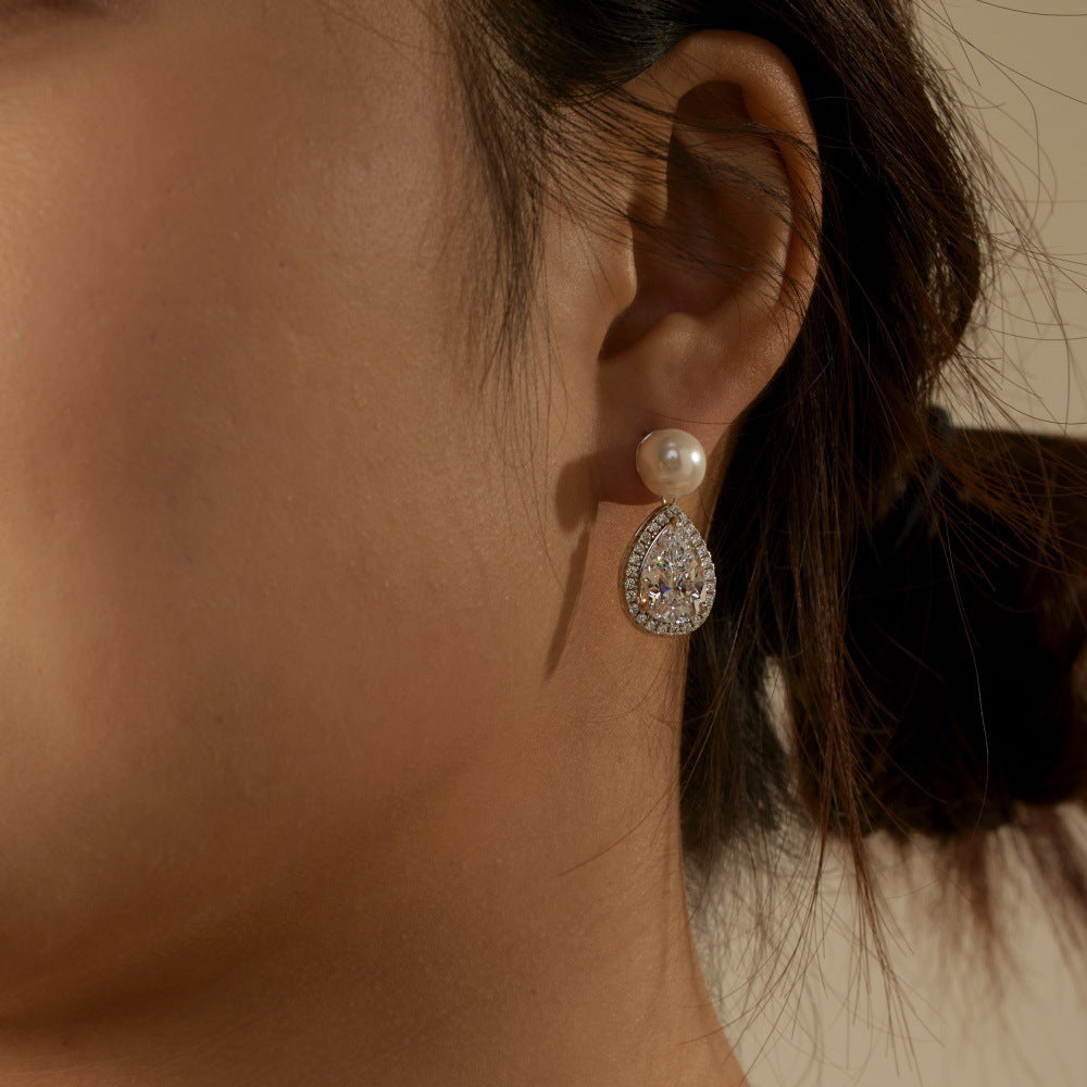 S925 Sterling Silver Stud Earrings For Women