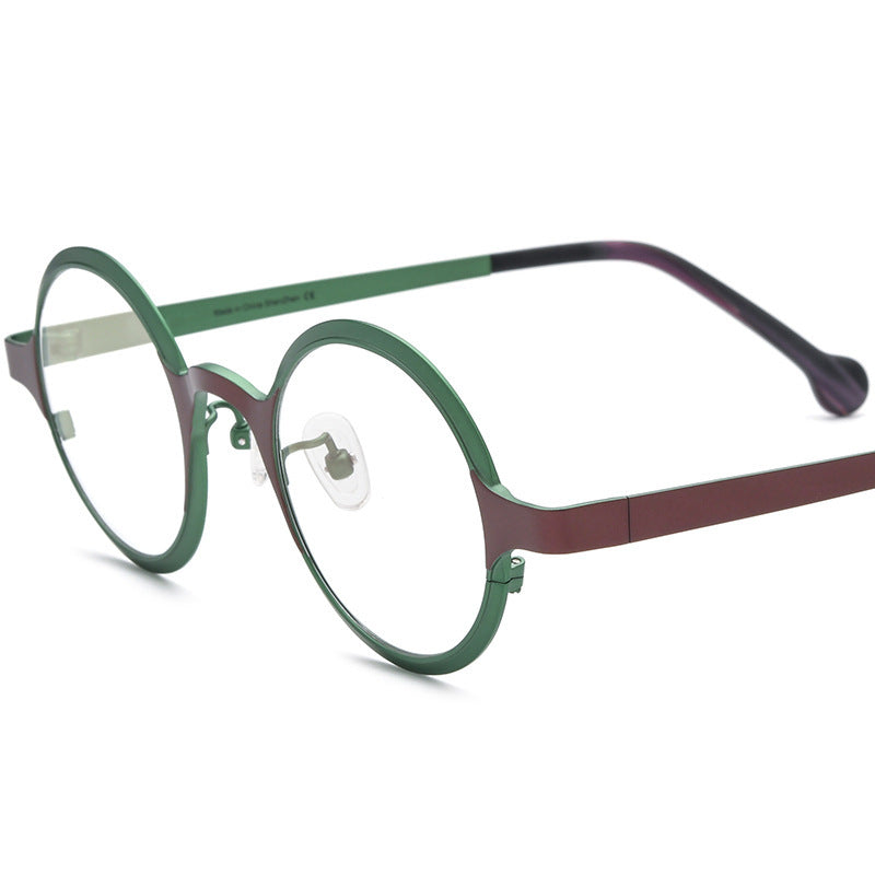 Unisex Vintage Round Versatile Glasses