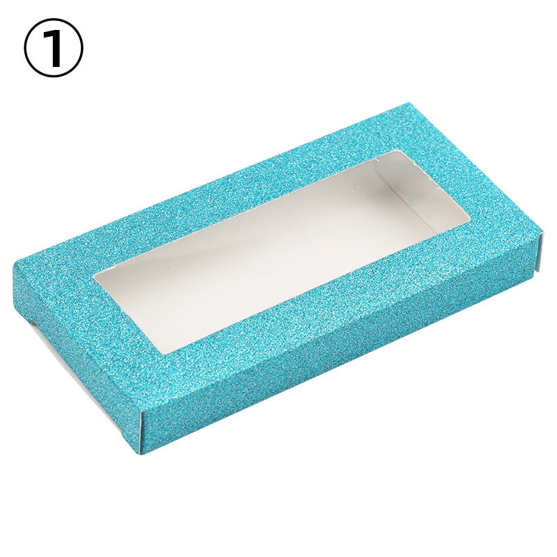 Color Multi-color Optional Packaging Rectangular Window Eyelashes Box Without Support