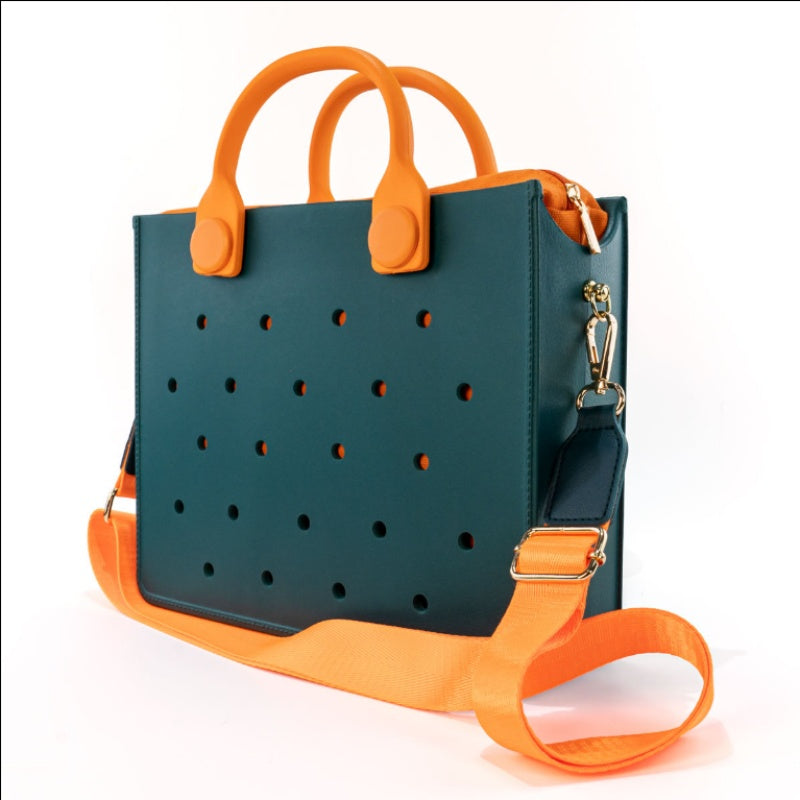 Waterproof EVA Handbag Punching Women's Tote Bags With Shoulder Strap For Women Hand Tote Bag Beach Bag