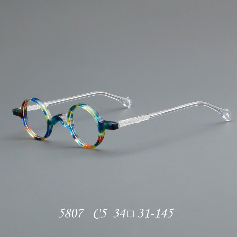 Acetate Frames Retro Round Glasses