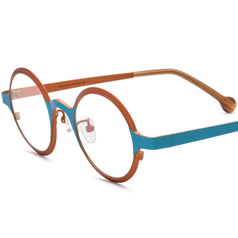 Unisex Vintage Round Versatile Glasses