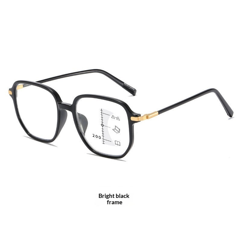 Blue-light-blocking High-definition Multifocal Photochromic Reading Glasses