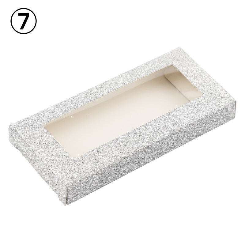 Color Multi-color Optional Packaging Rectangular Window Eyelashes Box Without Support