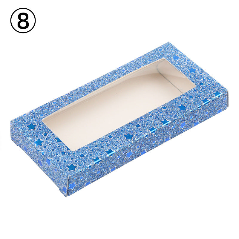 Color Multi-color Optional Packaging Rectangular Window Eyelashes Box Without Support
