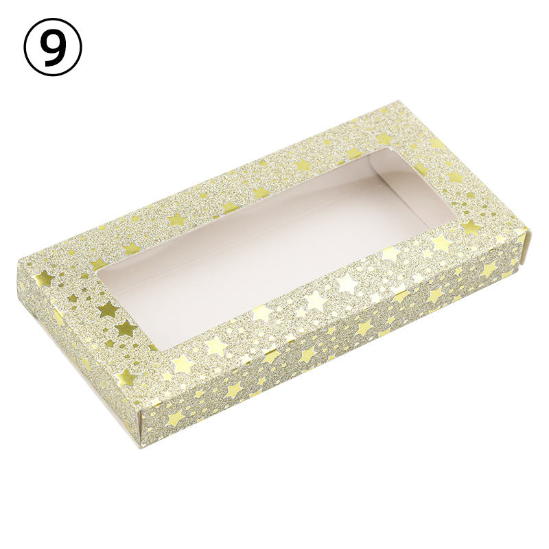 Color Multi-color Optional Packaging Rectangular Window Eyelashes Box Without Support