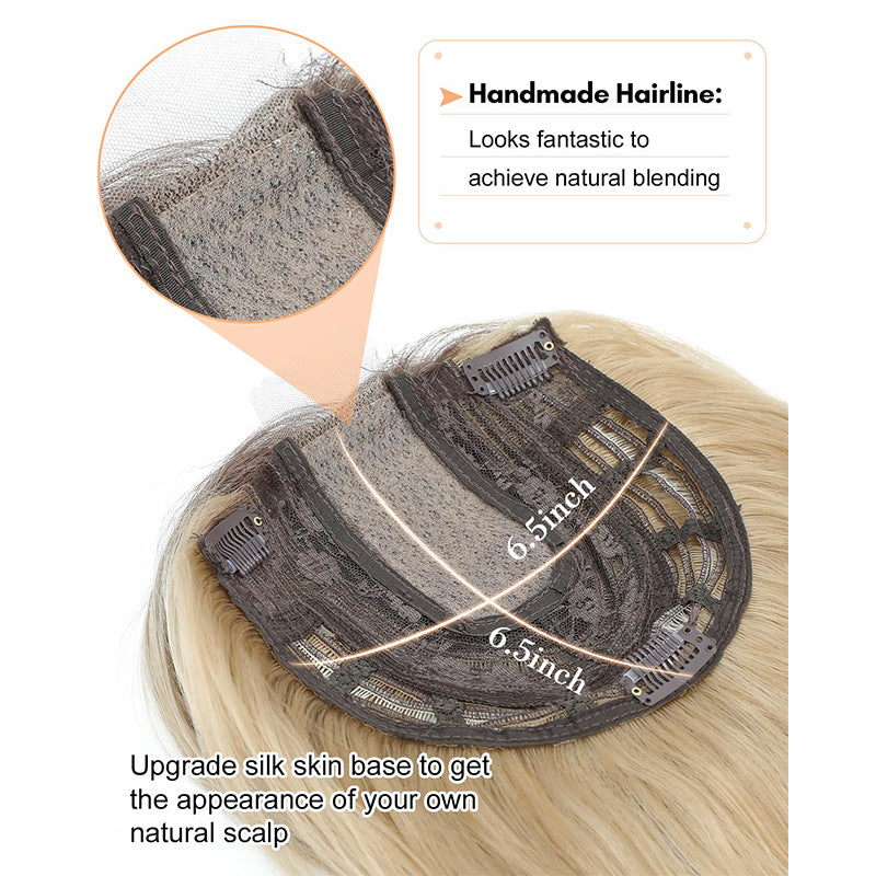 Womens Hollow Mesh Lace Figure-8 Water Wave Hair Extension Piece For Wigs