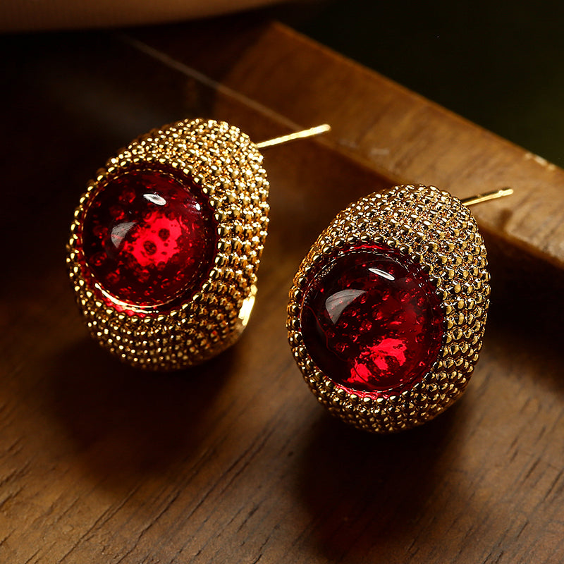 Crystal Silver Pin Earrings Women