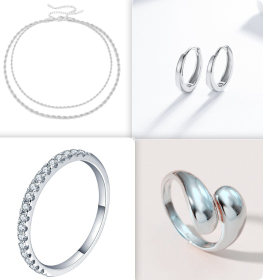 Silver Jewelry Sterling Silver Ring Moissanite Jewelry