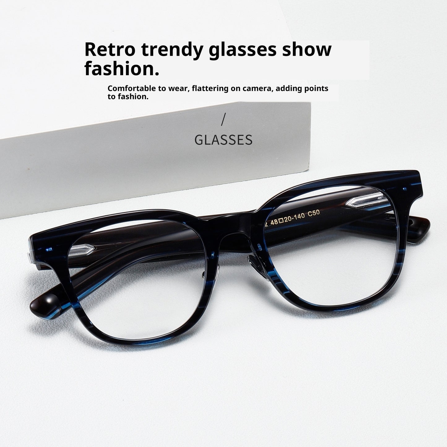 Anti-slingshot Fashion Glasses Frame Without Face Clip Plate Pure Titanium Glasses Rim