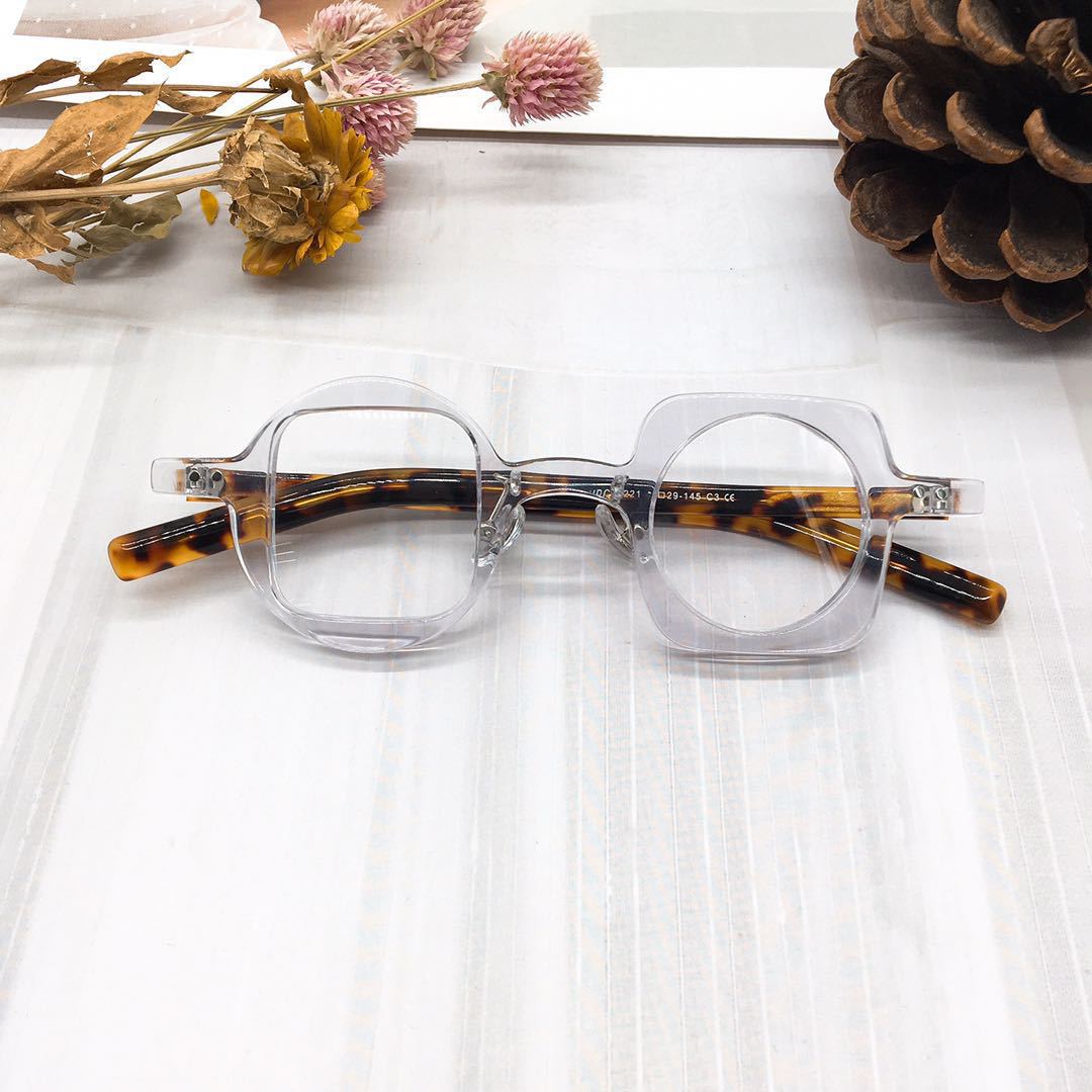 Leopard Print Vintage Acetate Glasses Frame