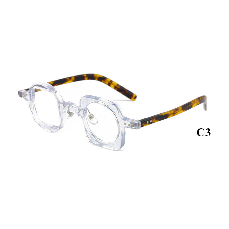 Leopard Print Vintage Acetate Glasses Frame