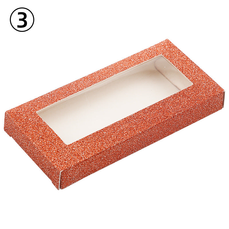 Color Multi-color Optional Packaging Rectangular Window Eyelashes Box Without Support