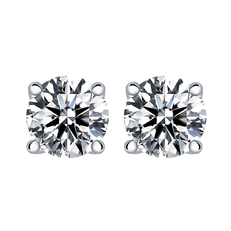 December Birthday Stone Stud Earrings For Women