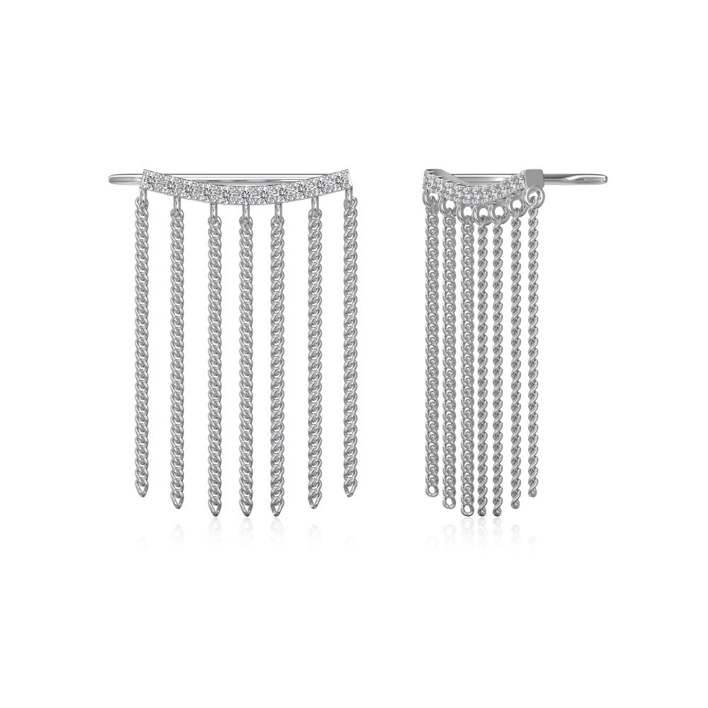 Casual One-shaped Tassel Stud Earrings For Women