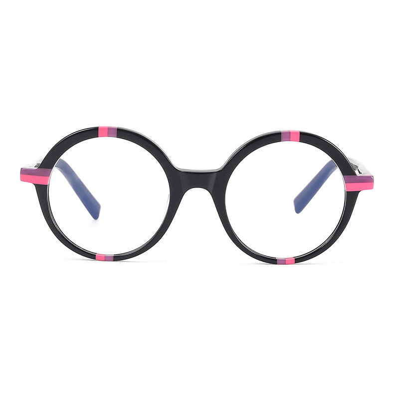 Feminine Oval-shaped Natural Frame Glasses