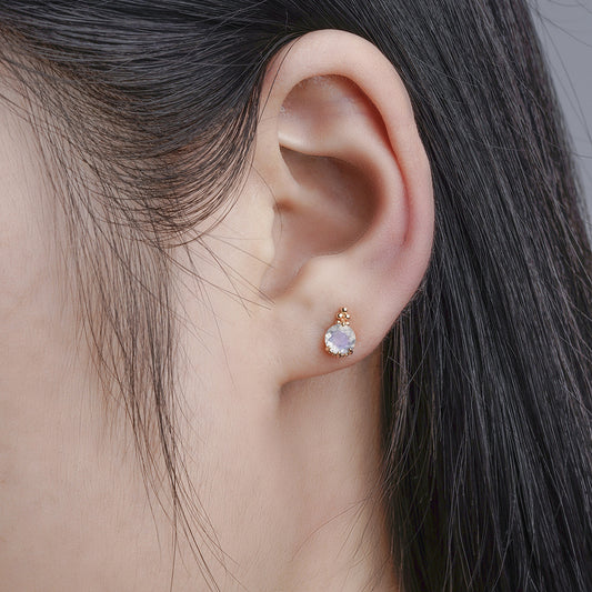 Natural Elongated Stone Earrings For Women
