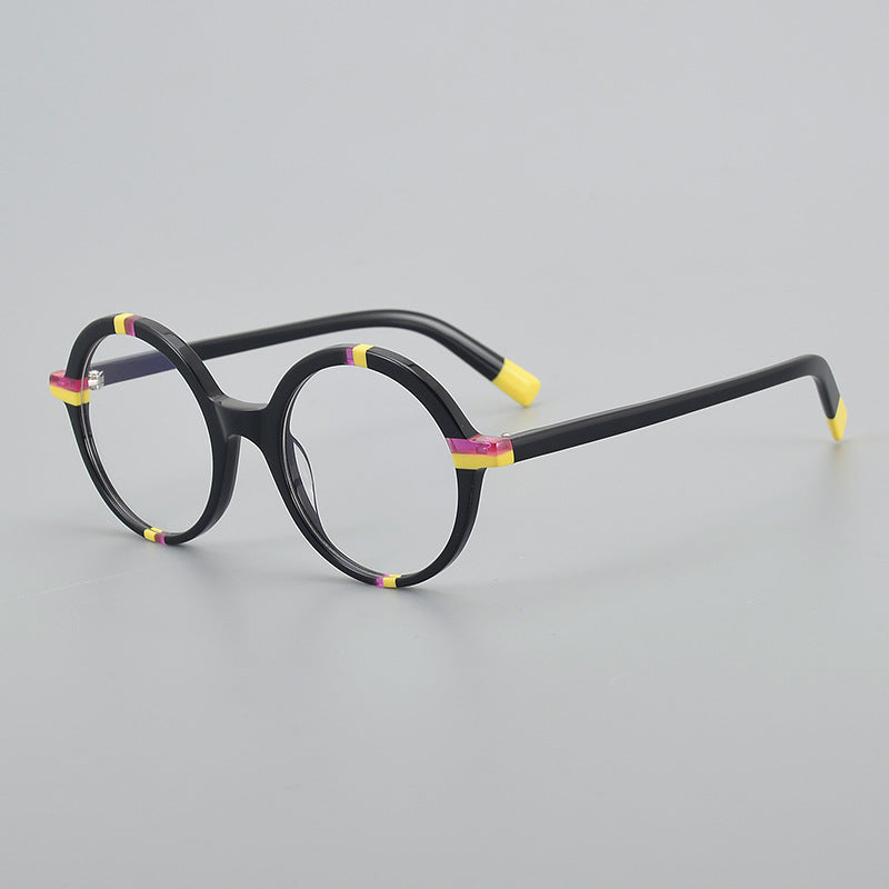 Feminine Oval-shaped Natural Frame Glasses