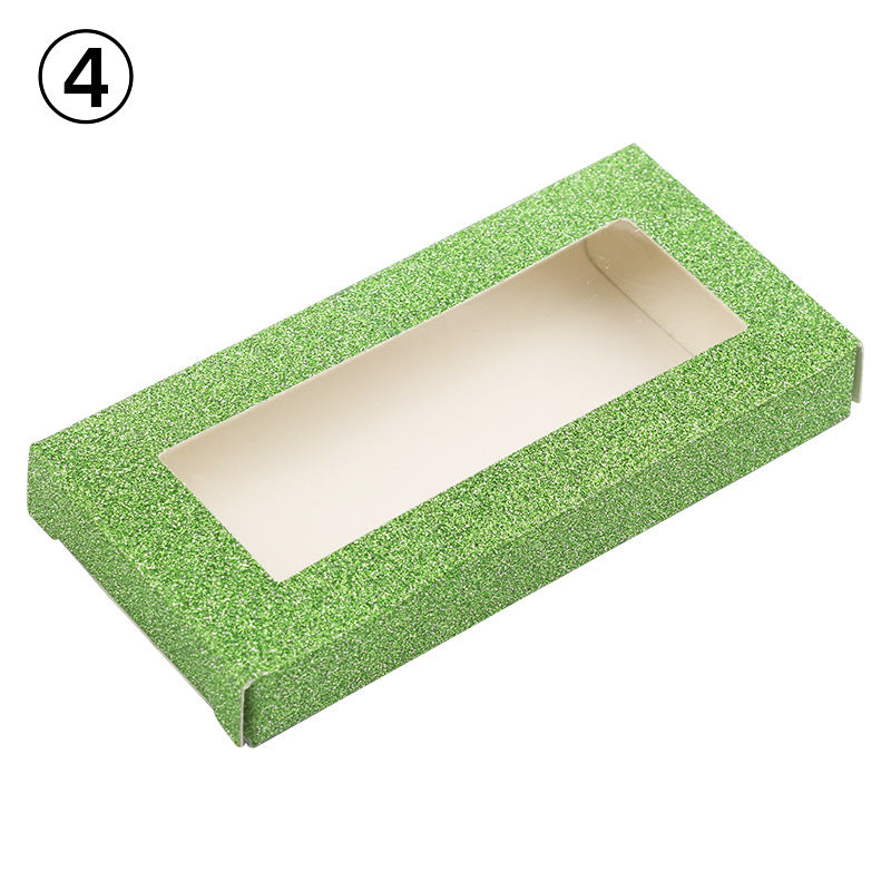 Color Multi-color Optional Packaging Rectangular Window Eyelashes Box Without Support