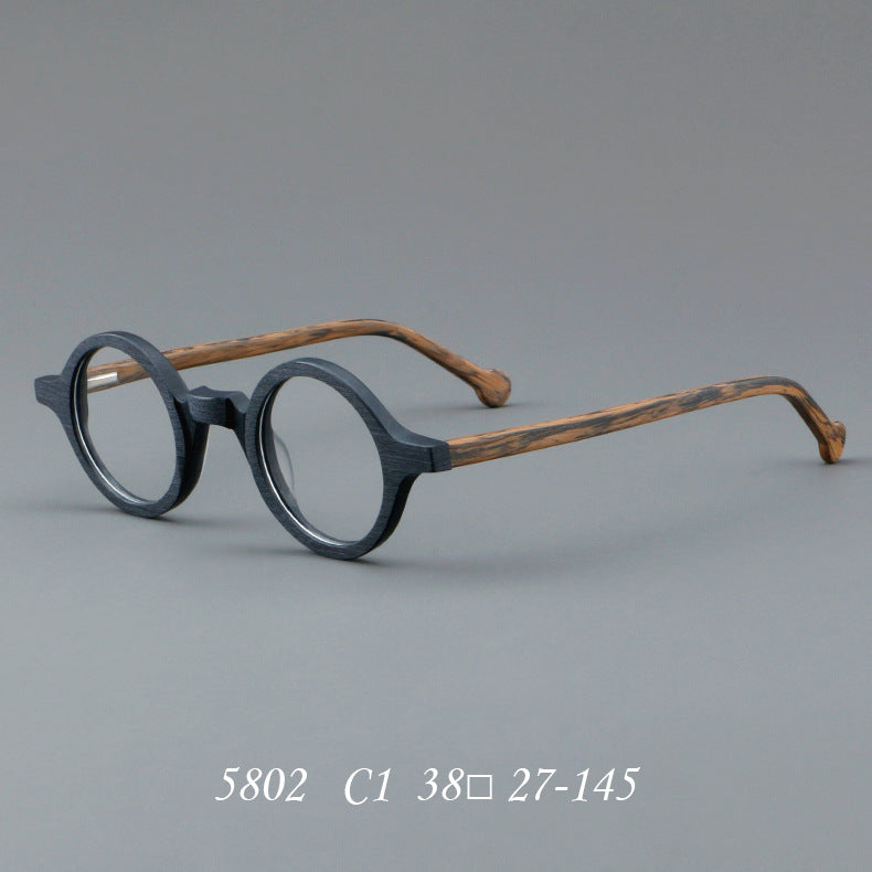 Plate wood grain glasses frame retro art new glasses