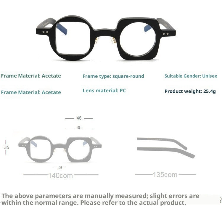 Men And Women Glasses Frames Funny Personality Acetate Optical Glasses Frame