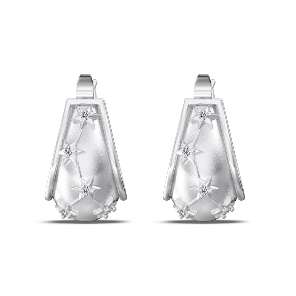 S925 Sterling Silver Stud Earrings For Women