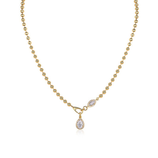 1A Fashionable Jewelry Pendant Set With Moissanite S925 Sterling Silver And Gold-plated Diamond, Moissanite Silver Jewelry Prohibit TikTok sales